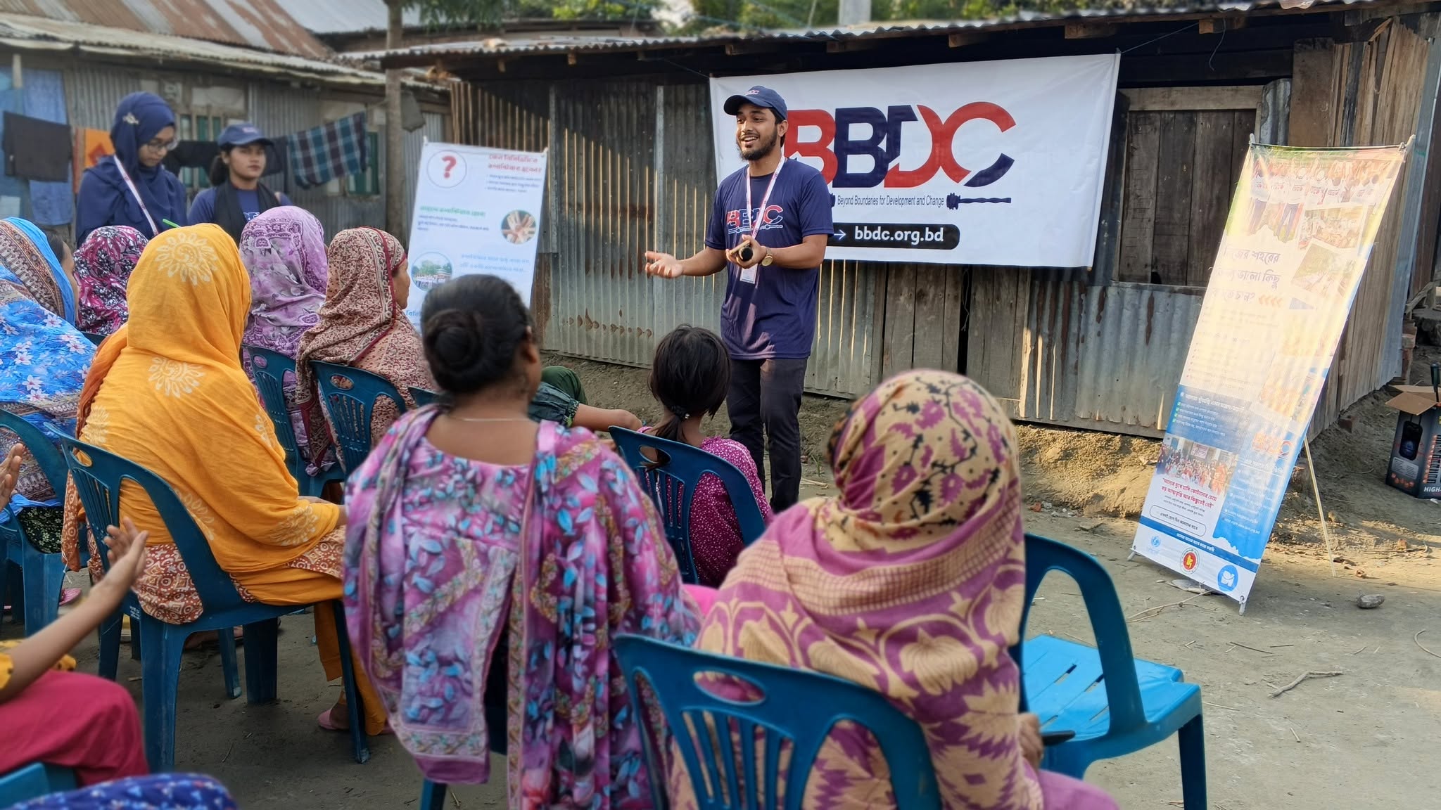 পুরান পাড়ায় হাম সচেতনতা ক্যাম্পেইন